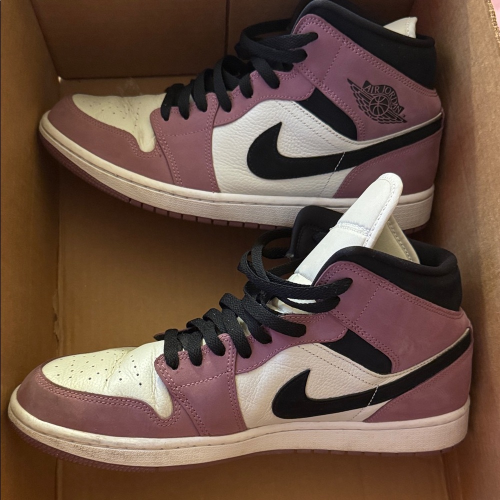 Jordan Women's Athletic Shoes in Pink and White
